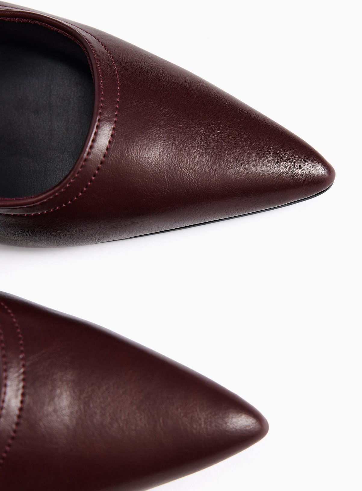 Dark Red Heeled Mules 3 - Image 3 thumbnail